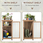 Ketive 33.5" H Small Storage Corner Floor Cabinet, 2 Shelf Narrow Storage Unit - Image 4