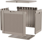 ROJIK 39 Gallon Resin Deck Box, Lockable Waterproof Weatherproof Outdoor - Image 7