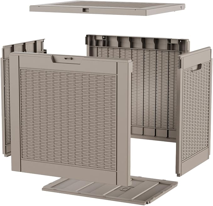 PatioZen 36 Gallon Deck Box Outdoor, Weatherproof Resin Patio Storage Box - Image 7