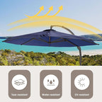 11FT All Aluminum Cantilever Patio Umbrella - Image 8