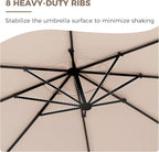 Grand patio 12 FT Round Cantilever Umbrella - Image 7