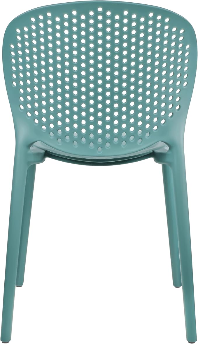 2xhome Modern Pool Patio Chair, Stackable Dining Side Chair - Image 10