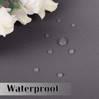 Outdoor Waterproof Curtains W52 x L108 Inch Grey, 1 Panel | Heavy Weighted - Image 5