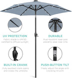 Best Choice Products 7.5ft Solar Umbrella LED Lighted Patio Umbrella, Table - Image 5
