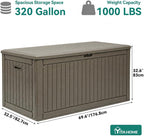 YITAHOME 320 Gallon Double-Wall Deck Box - Image 7