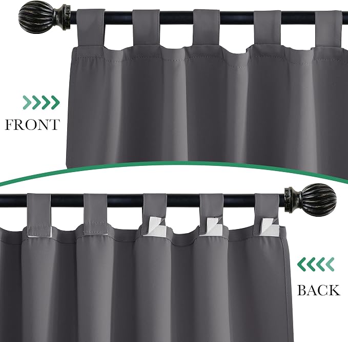 2 Panels Outdoor Curtains for Patio Waterproof, Thick Privacy Room Dividers for - Image 3