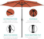 Best Choice Products 10ft Outdoor Patio Umbrella, Outdoor Table Umbrella - Image 5