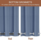 RYB HOME 2 Panels Outdoor Curtains - Image 3