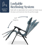 Best Choice Products Oversized Padded Zero Gravity Chair, Folding Outdoor Patio - Image 7