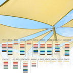 Shade&Beyond Custom Sun Shade Sail 9'x12RectangleSun Sail Shades Patio UV Block - Image 6