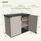 Patiowell 26 cu.ft Resin Outdoor Storage Cabinet, Waterproof, - Image 7