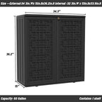 Mrosaa Indoor Outdoor Storage Cabinet Waterproof - Image 6