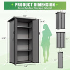 U-MAX Resin Outdoor Storage Cabinet, Waterproof, Reinforced Floor - Image 7