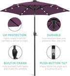 Best Choice Products 7.5ft Solar Umbrella LED Lighted Patio Umbrella, Table - Image 5