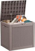 PatioZen 36 Gallon Deck Box Outdoor, Weatherproof Resin Patio Storage Box by OutdoorLivingPerfected