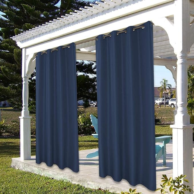 BONZER Outdoor Curtains for Patio Water Resistant | Heavy Privacy Light - Image 7