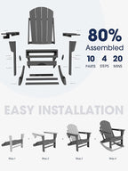 Adirondack Rocking Chair Set of 2 - Image 6