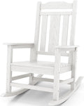 SERWALL HDPE Oversized Outdoor Rocking Chair, Patio Rocking Chair, All Weather by SERWALL