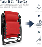 Best Choice Products Oversized Padded Zero Gravity Chair, Folding Outdoor Patio - Image 5