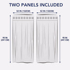 PureFit Outdoor Curtains for Patio Waterproof Weatherproof Outside Curtains | - Image 6