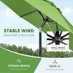 Tempera Patio Market Outdoor Table Umbrella - Image 5