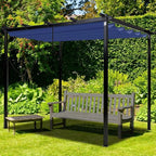 Mrsenloi 10 x 10 Pergola Shade Cover Replacement, Top Only, Retractable Sun - Image 7