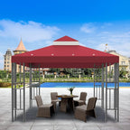 Sumfaller 10x10 FT Gazebo Replacement Canopy Top Cover | Double Tiered Canopy - Image 5