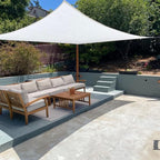 Quictent Sun Shade Sail for Patio w/Hardware Kit 185GSM 20x20ft White | Square - Image 8