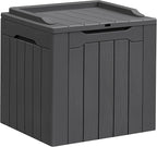 Greesum 31 Gallon Resin Deck Box All Weather Outdoor Storage Boxes by BuynowfromGreesum