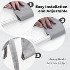 17' x 6.8' Waterproof Pergola Canopy Replacement Cover, Light Gray | Waterproof - Image 6