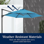 Best Choice Products 10ft Offset Cantilever Hanging Market Patio Umbrella - Image 5