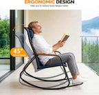 VINGLI Outdoor Rocking Chair, Textilene Mesh Patio Rocker, Outdoor Rocker - Image 4
