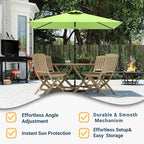 6.5' x 10' Rectangular Patio Umbrella Large Outdoor Market Umbrella w/UV - Image 5