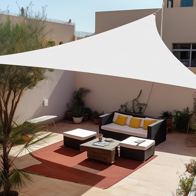Shade&Beyond Custom Sun Shade Sail 11'x11'x11' Triangle Sun Sail Shades Patio by ShadeBeyond