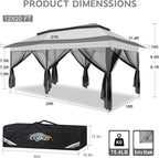 COBIZI 12x20 Pop up Canopy Tent - Image 4