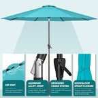 Tempera Patio Market Outdoor Table Umbrella - Image 4