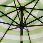 Sunnyglade 9' Patio Umbrella Outdoor Table Umbrella 8 Ribs Green and White | - Image 4