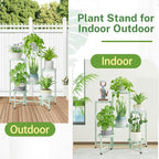 iDavosic.ly Plant Stand Indoor Outdoor, 6 Tier Metal Corner Shelf, Folding - Image 6