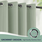 Patio Curtains Outdoor Waterproof, Privacy Drapes | Weatherproof & Sun Blocking - Image 6