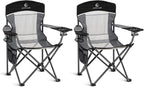 ALPHA CAMP Oversized Fully Padded Camping Chairs by ALPHACAMP