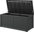 Outdoor Storage Box, 150 Gallon Large Outdoor Resin Deck Box, Storage by KAMABOKO