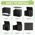 LHBcraft Waterproof Outdoor Storage Box 36 Cu Ft - Image 8