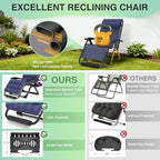 Suteck Oversized Zero Gravity Chair, 500LBS 33" XXL Reclining Lounge Chairs | - Image 4