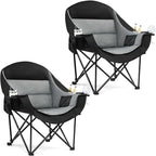 Oversized Camping Chair for Adults 2 Pack by PUVASIA