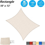 AsterOutdoor Sun Shade Sail Rectangle 10' x 13' UV Block Canopy - Image 2