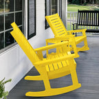 GREENVINES Oversized Outdoor Rocking Chairs Set of 2, HDPE Rocker - Image 5
