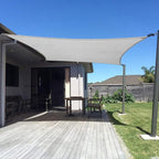 SUNNY GUARD Custom Size 8'x14' Silver Grey Sun Shade Sail Rectangle UV Block by SUNNYGUARD