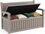 Storage Bench Outdoor Deck Box, Lockable Patio Furniture Grey | Waterproof & UV by ATMELT