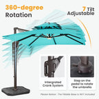 9x12 FT Outdoor Cantilever Patio Umbrella - Image 6