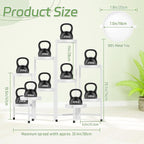 iDavosic.ly Plant Stand Indoor Outdoor, 10 Tier Metal Corner Shelf, Folding - Image 2